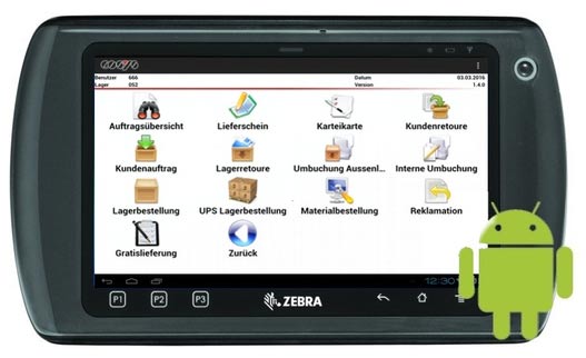 Zebra ET1 mobile device